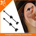fake industrial piercing jewelry industrial arrow earrings